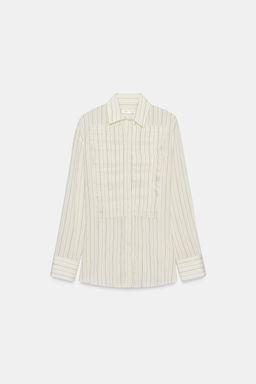 STRIPED PLEATED SHIRT ZW COLLECTION LIMITED EDITION - Zara фото 8