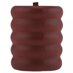 Свеча "Мишель-Бордо" д9,5см, h10см, ароматическая, парафин, золотой, в подсвечнике из гипса, время горения 6 часов (Россия)