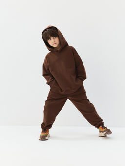 Джоггеры оверсайз "Шоколад" с карманами