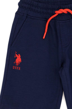 Шорты вязаные U.S. Polo Assn для мальчика темно-синие из хлопка  фото 3