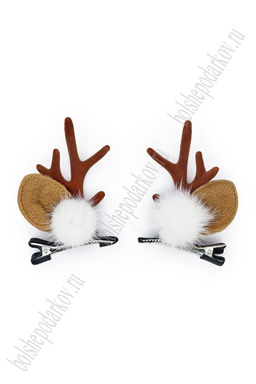 Новогодние заколки "Рожки" (1 пара) SF-7562, №6