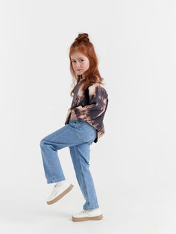 Джинсы прямые Голубые