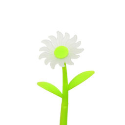 Цена за 2 шт. Ручка гелевая-прикол «Зеленые Ромашки», меняет цвет при ультрафиолете