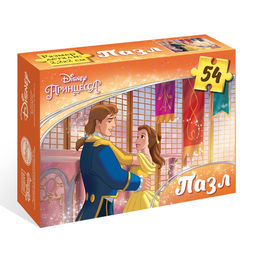 Цена за 3 шт. Пазлы «Красавица и Чудовище», 54 детали, Принцессы