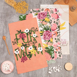 Набор кухонных полотенец Доляна Spring mood 35х60см-4шт, 100% хлопок  фото 2