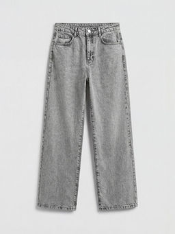 Wideleg Fiyonk Nak??l? K?z ?ocuk Jean Pantolon