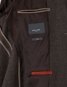 Kahverengi Slim Fit Tak_m Elbise