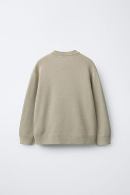 JERSEY PUNTO LISO / Khaki claro - Zara фото 6