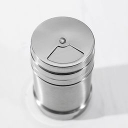 Солонка «Металлик», 280 мл, 6.3×10.5 см, нержавеющая сталь, серебристая