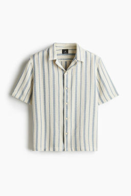 Camisa resort con textura Regular Fit