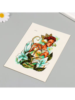 Цена за 2 шт. Переводная тату на тело цветная Принцесса Лилий, 26.1?14.6 см