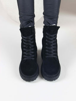 Ботинки 327.asteria.bl черный замш/Мех