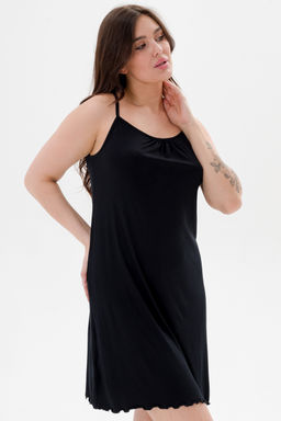 Ночная сорочка из вискозы Патриция-2 черный - Амадэль фото 4