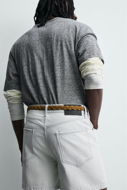 REGULAR FIT DENIM SHORTS - Zara фото 5
