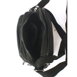 Сумка женская текстиль BoBo-8215, 3отд, плечевой ремень, черный 265993  фото 3