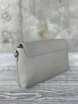 Женская кожаная сумка через плечо 8219 Св.Серый - Sergio valentini фото 3