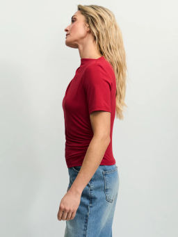 Приталенная футболка из модала / Zarina фото 4