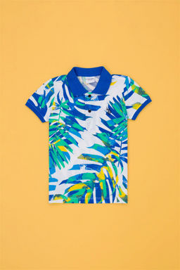 Белая футболка с воротником-поло для мальчика Неожиданная скидка в корзине