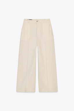 LINEN-BLEND CULOTTES - Zara фото 4