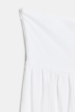 VESTIDO MIDI COMBINADO / Blanco - Zara фото 9