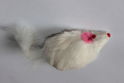 Игрушка д/к Мышь 9см длин. мех, HWТ07, упаковка (6)