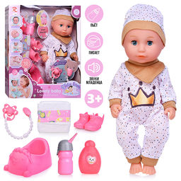 Пупс "Сашенька" с аксессуарами, в коробке