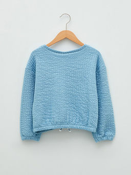 Bisiklet Yaka Basic Uzun Kollu K?z ?ocuk Sweatshirt - Waikiki фото 2