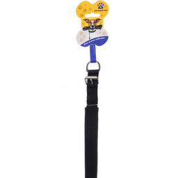 Цена за 6 шт. Ошейник для собак однотонный "ЗООЛЕНД БРО", цвет черный, 2*48см (бирка)