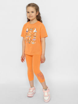 CRB wear/CSKG 70376-29-372 Бриджи для девочки,оранжевый/Ex.Cherubino