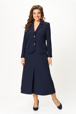 Костюм Svetlana Style 2174 синий+горох