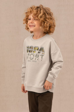 U. S. Polo Assn / Бежевый свитшот с круглым вырезом Boy для мальчиков - U.s. polo assn фото 17