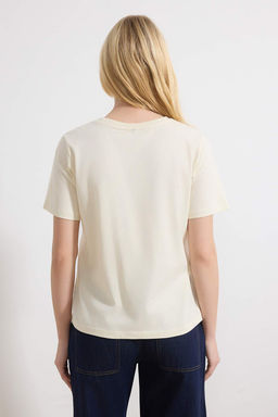 Murdum-Tas %100 Pamuk Bisiklet Yaka 2li Paket Orme T-Shirt TWOSS20TS0141