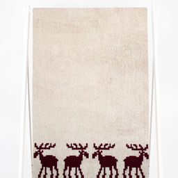 Полотенце махровое 6с102.411ж1 Расписные и олени(кр.дерево1) 67х150см