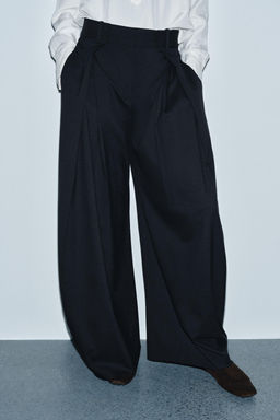 ZW COLLECTION WIDE-LEG TROUSERS WITH DARTS - Zara фото 2