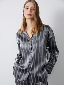 ?izgili Saten Kad?n G?mlek