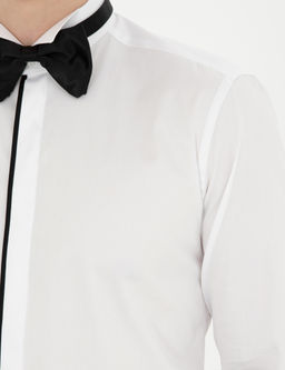 Beyaz Slim Fit Smokin G_mlek