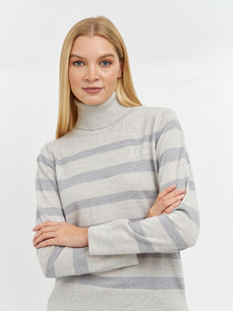 водолазка женская из шерсти в полоску - Glenfield фото 5