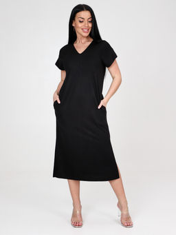 955-ПЛ ПЛАТЬЕ ЖЕНСКОЕ (Черный) - А-дина фото 3