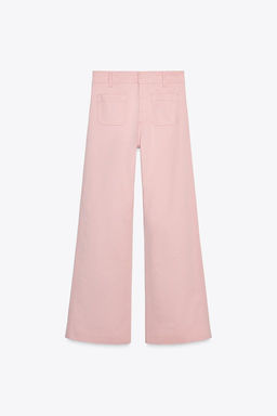 ZW COLLECTION STRAIGHT-LEG HIGH-WAIST FULL LENGTH JEANS - Zara фото 3