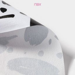 Скатерть на стол Доляна, 137×180 см, чёрно-белая