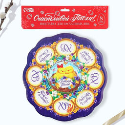 Пасхальная подставка на 8 яиц и кулич Цыплята, 24 х 25 см - Семейные традиции фото 7