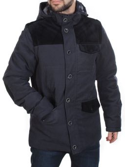 J830111 DEEP BLUE Куртка-жилет мужская зимняя NEW B BEK (100 гр. синтепон и искусственный мех)