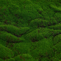 Мох искусственный, декоративный, полотно 1×1 м, рельефный, горный, зелёный, Greengo