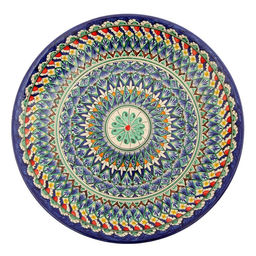 Ляган узбекский Риштанская Керамика «Узоры», d=41 см, МИКС