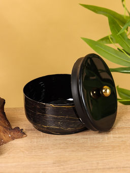 Конфетница с крышкой Тёмный шоколад 11х11х7 см - Simaland фото 2