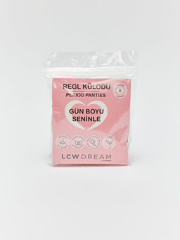 Y?ksek Bel Dantel Detayl? Klasik Regl Destek K?lodu