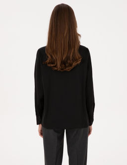 Siyah Comfort Fit Uzun Kollu G_mlek - Pierre cardin фото 5
