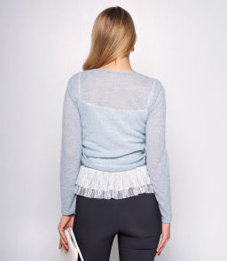 Лонгслив+топ #КТ305 (2), голубой