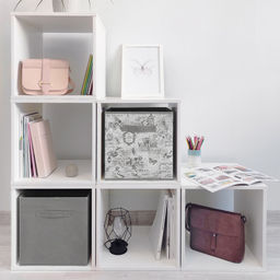 Набор коробов стеллажных без крышки, 2 шт., 31*31*31 см и 31*31*31 см, Valiant фото 53