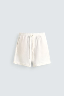 BERMUDA FLUIDA RELAXED FIT / Blanco roto - Zara фото 6